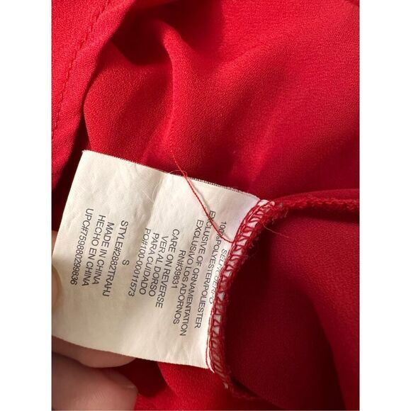 Sequin hearts red blouse size small - Picture 7 of 10